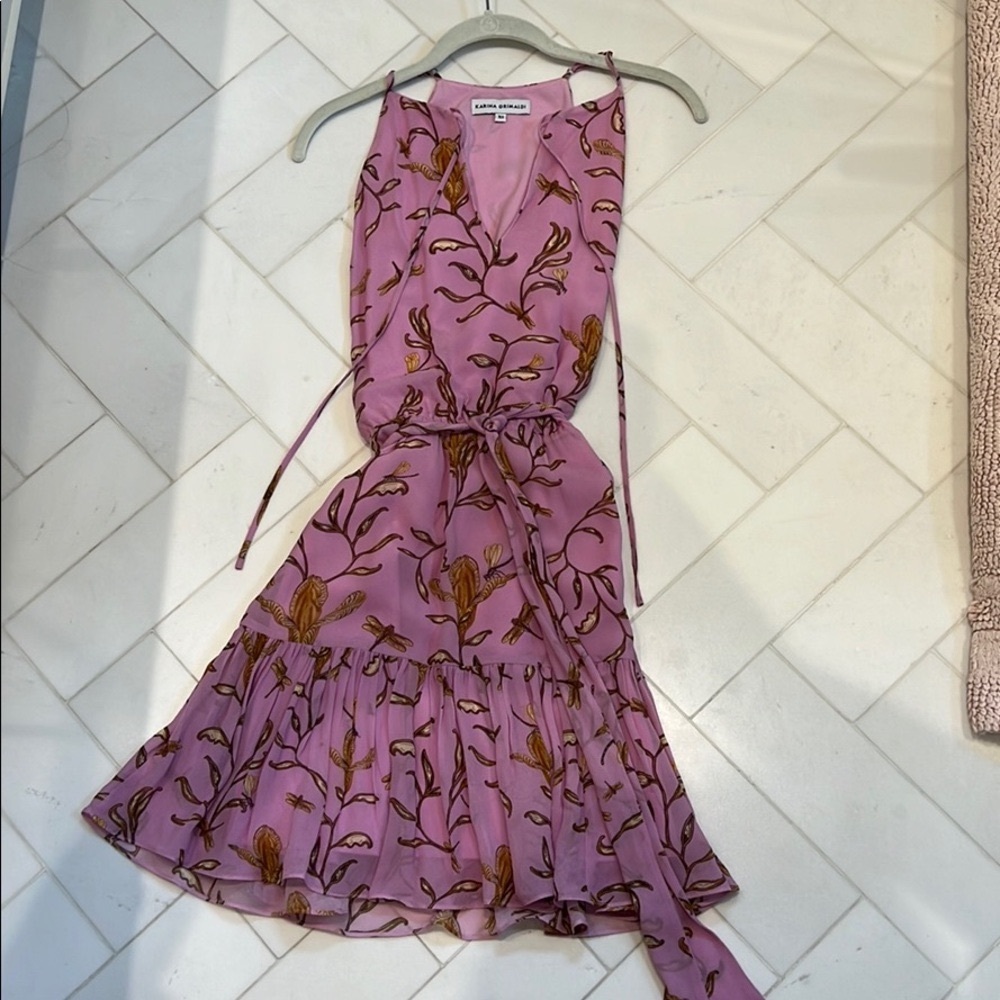 Pink mini dress